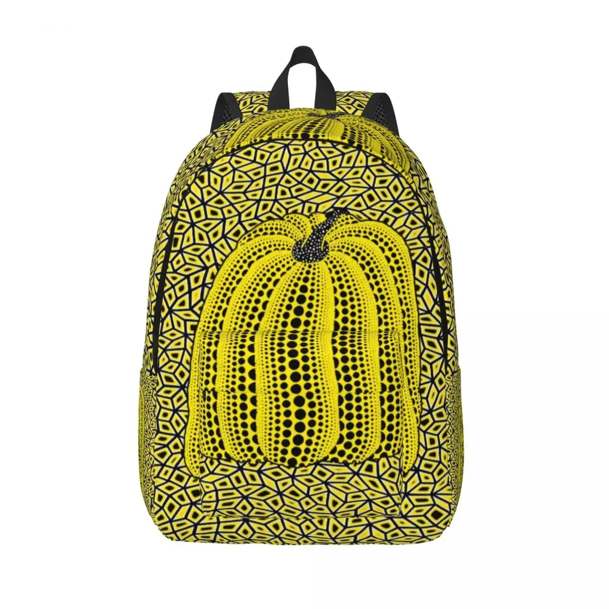 

3D Printing Yayoi Kusama Dots Canvas Backpacks for Boys Girls Pumpkin Infinite College School Travel Bags Women Men Bookbag