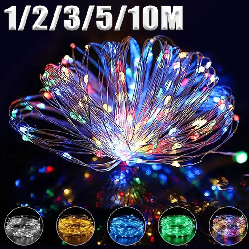 1/2/3/5/10M LED Fairy Lights Copper Wire String Holiday Outdoor Lamp Garland For Christmas Tree Wedding Party Decoration
1/2/3/5/10M LED Fairy Lights Copper Wire String Holiday Outdoor Lamp Garland For Christmas Tree Wedding Party Decoration