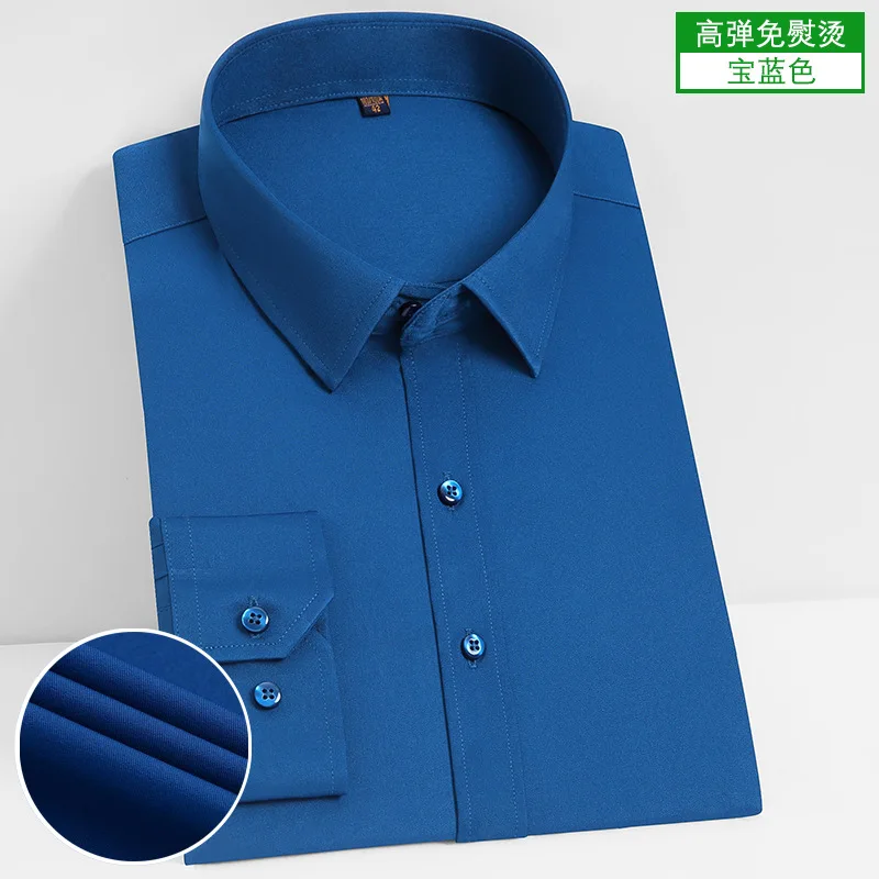 Stretch comfort shirt men's long sleeve business profession formal wear no ironing slim Korean version shirt plain white shirt
Stretch comfort shirt men's long sleeve business profession formal wear no ironing slim Korean version shirt plain white shirt