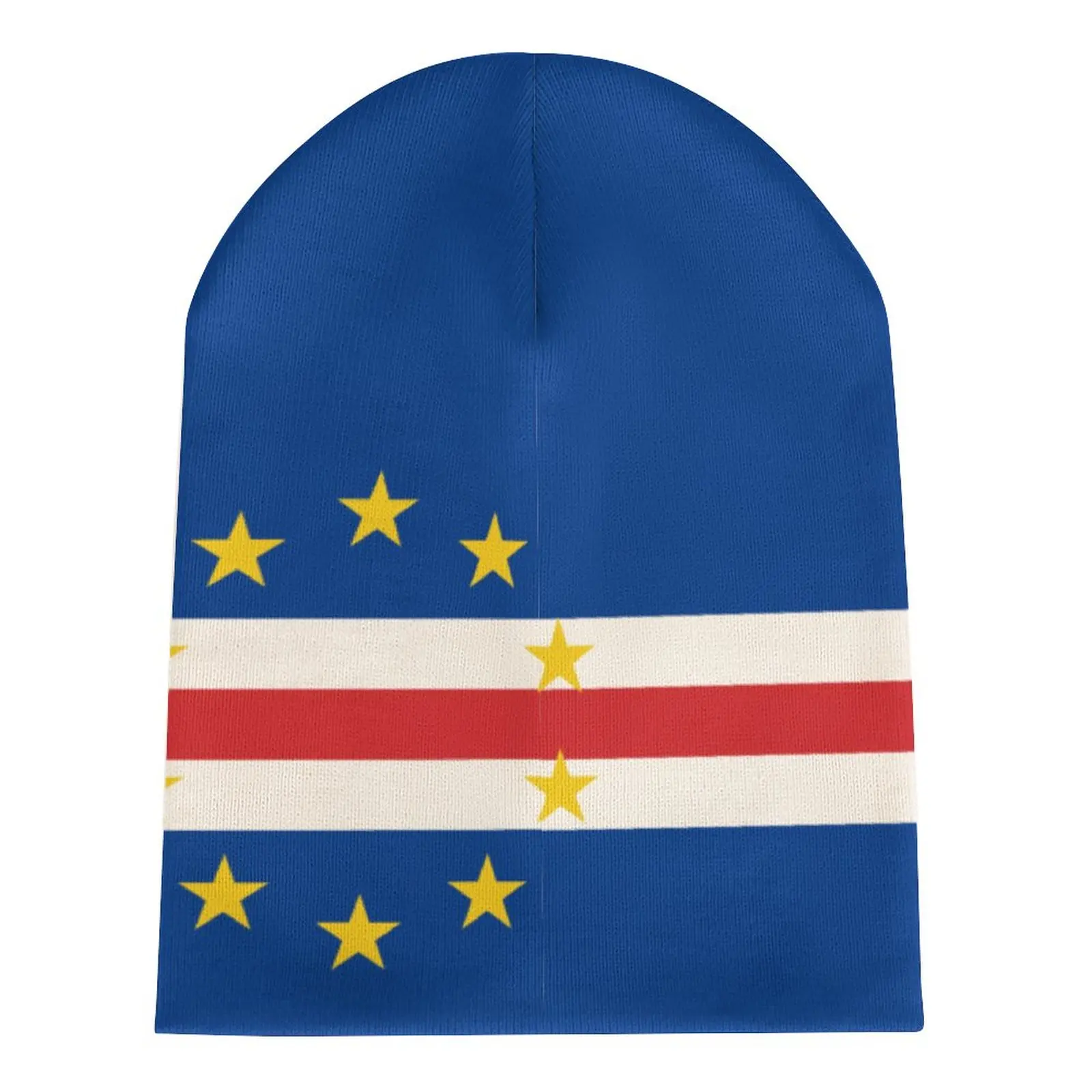 

Nation Cape Verde Flag Country Knitted Hat For Men Women Boys Unisex Winter Autumn Beanie Cap Warm Bonnet