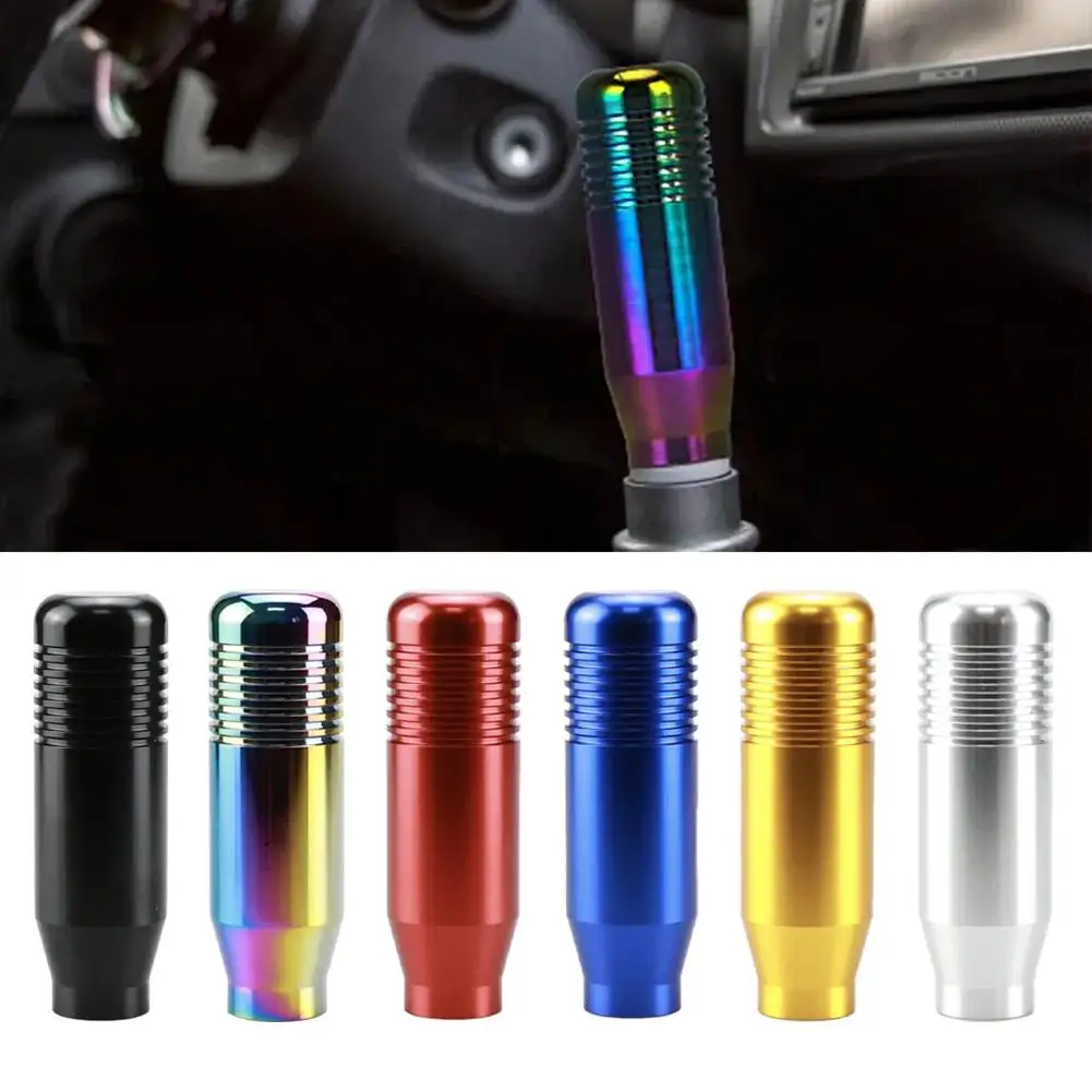 

8.5cm Car Aluminum Alloy Manual Gear Shift Knob Transmission Mugen Universal Head Shifter Accessories Gear Extended Knob Ge I8A0