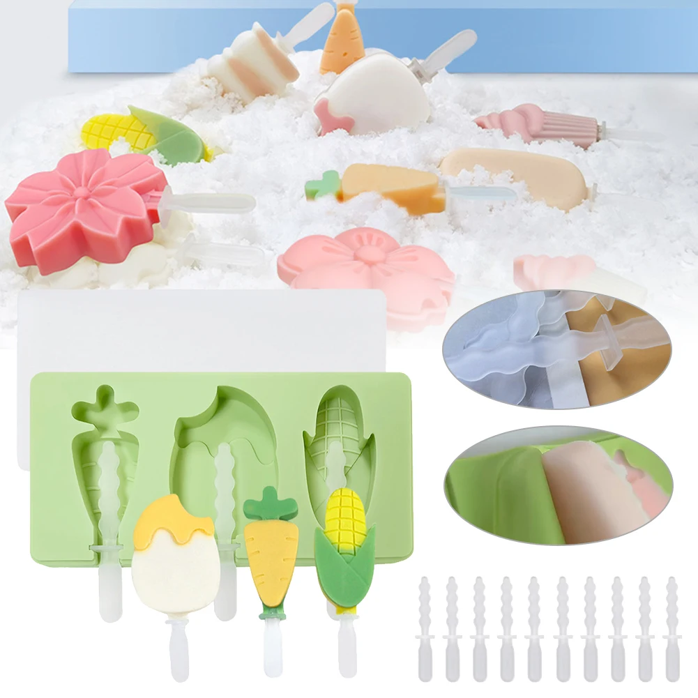 3 Cavity Large Ice Cream Mold Multiple Styles Ice Cube Mould With Sticks Reusable Ice Cream DIY Molds Kitchen Gadgets For Summer
3 Cavity Large Ice Cream Mold Multiple Styles Ice Cube Mould With Sticks Reusable Ice Cream DIY Molds Kitchen Gadgets For Summer