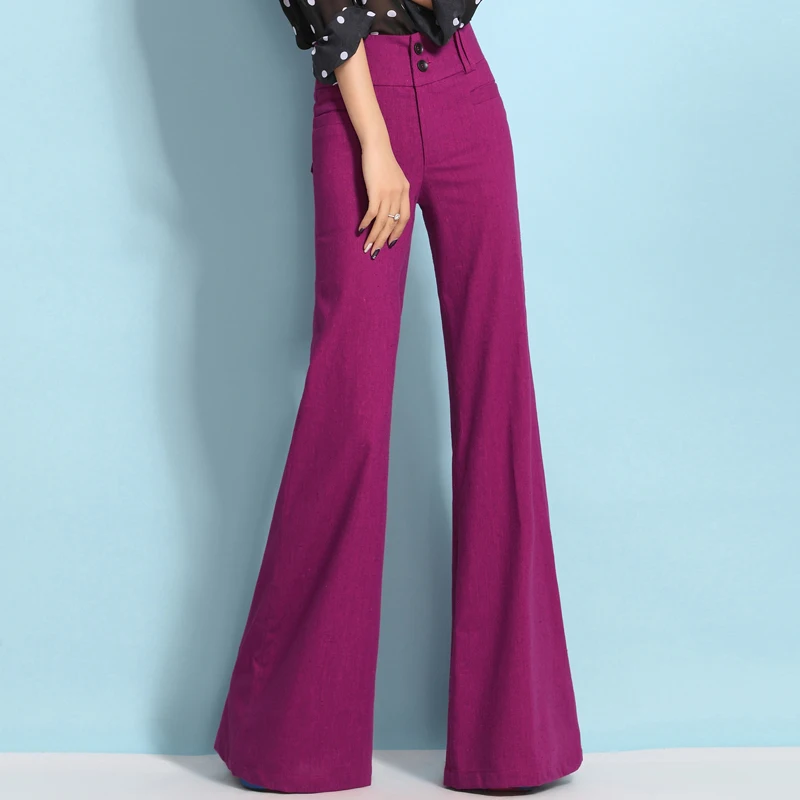 Vintage Office Loose Women Pants Trousers High Waist Flare Wide Leg Pants Womens OL Office Career Capris Work Wear Black
Vintage Office Loose Women Pants Trousers High Waist Flare Wide Leg Pants Womens OL Office Career Capris Work Wear Black