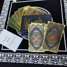 Luxury Set Tarot Cards Divination Six-pointed Star Golden Table Game Prediction Card Pvc Waterproof and Wear-resistant Gift Box
Luxury Set Tarot Cards Divination Six-pointed Star Golden Table Game Prediction Card Pvc Waterproof and Wear-resistant Gift Box