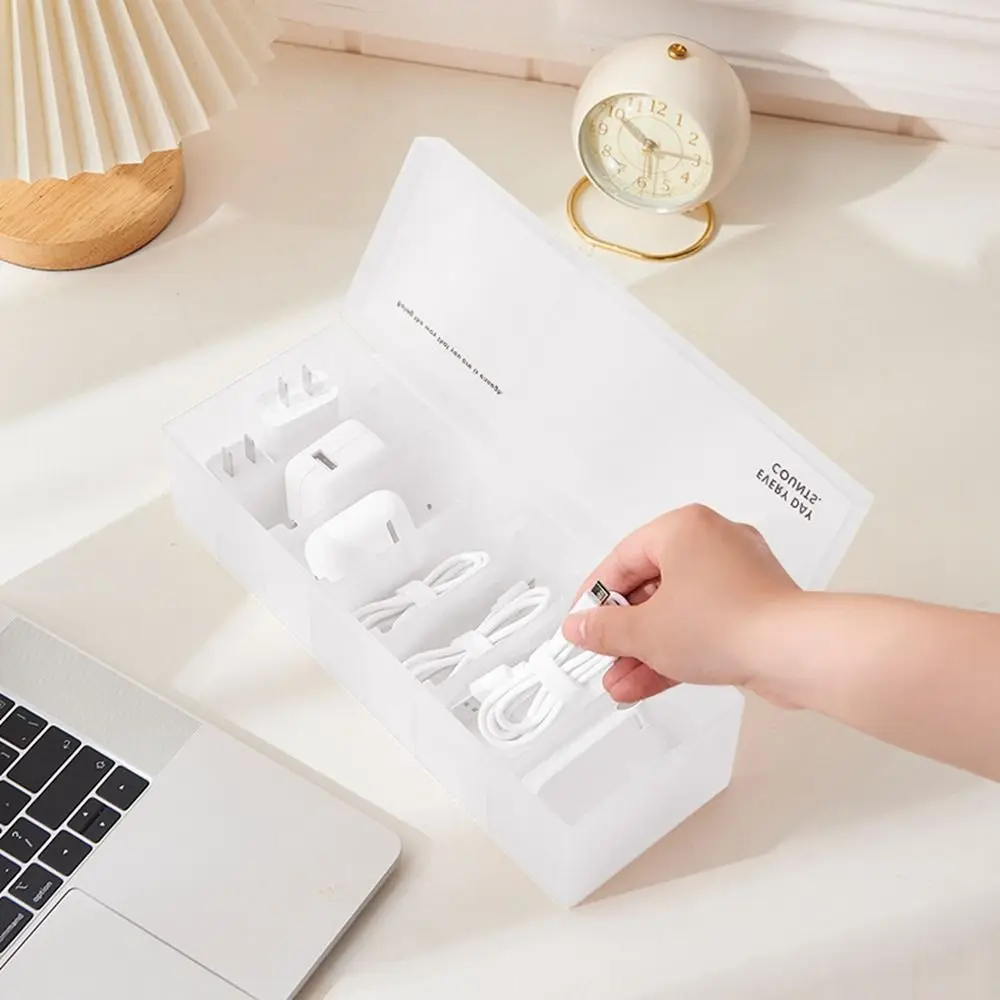 Plastic Data Cable Storage Box Dustproof Large Capacity Data Line Storage Container Reusable Cord Storage Organizer Desk
Plastic Data Cable Storage Box Dustproof Large Capacity Data Line Storage Container Reusable Cord Storage Organizer Desk