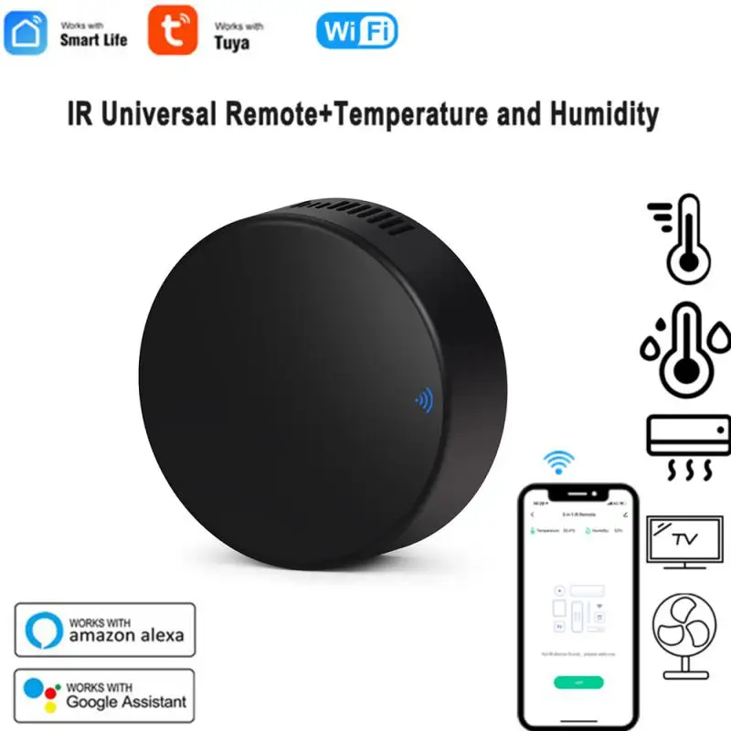 

Wifi Tuya Smart Temperature Humidity Sensor LCD Display Thermometer Hygrometer Work With Smart Life App Alexa No Need HUB