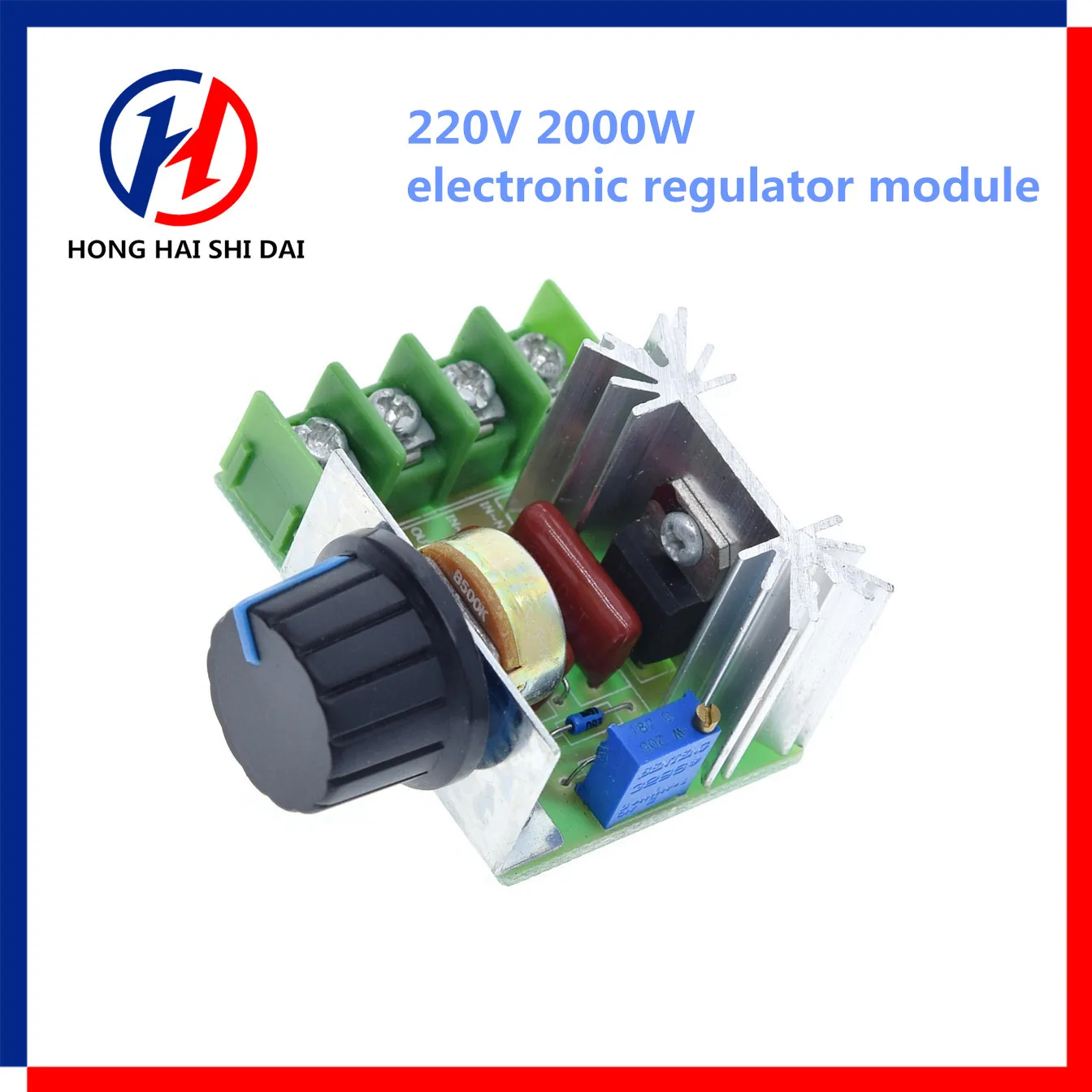 Electronic Voltage Regulator Module, Dimming Dimmers, Motor Speed Controller, Thermostat, AC 220V, 2000W, SCR
Electronic Voltage Regulator Module, Dimming Dimmers, Motor Speed Controller, Thermostat, AC 220V, 2000W, SCR