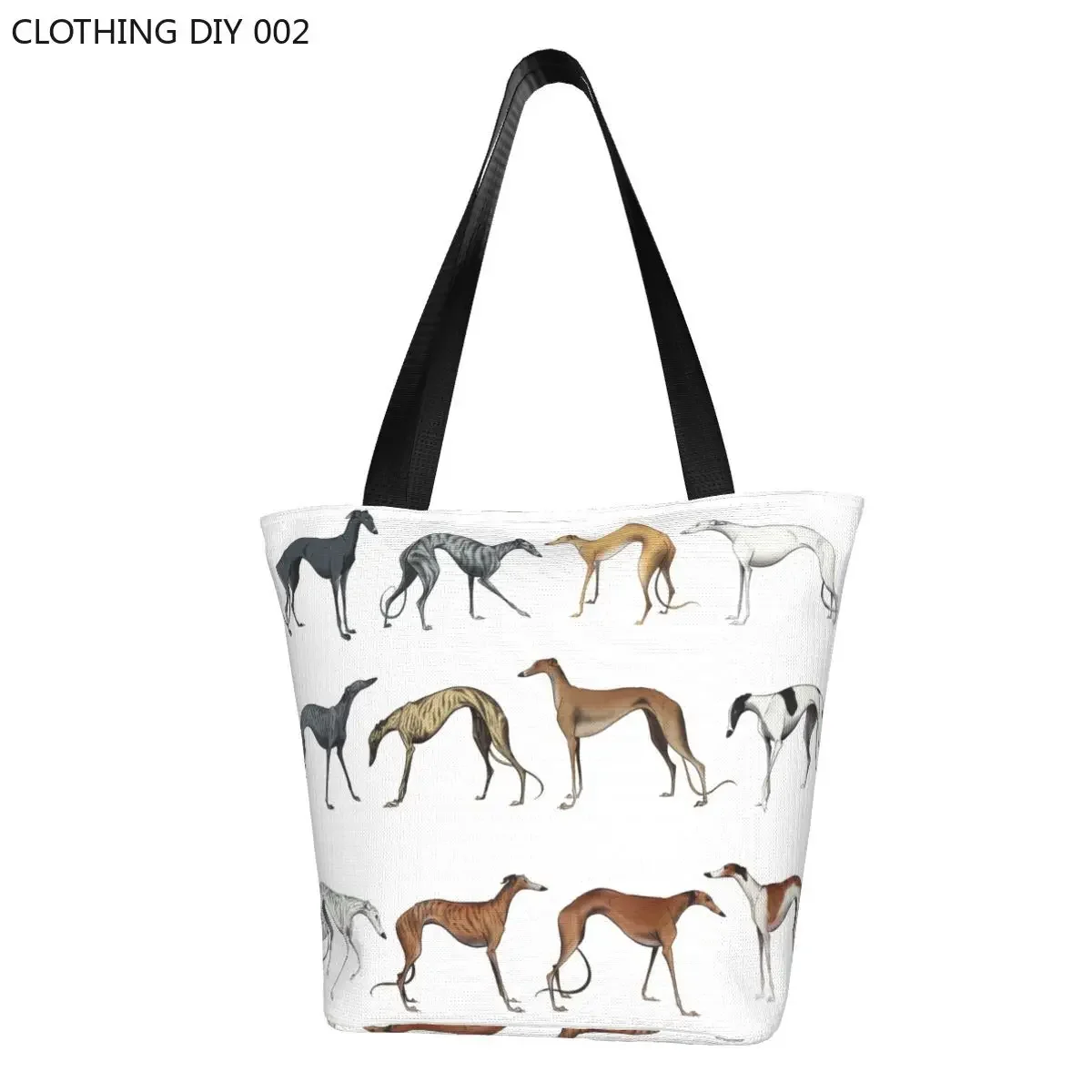 Custom Cute Whippet Sighthound Dog Canvas Shopping Bag Women Portable Grocery Greyhound Hound Tote Shopper Bags
Custom Cute Whippet Sighthound Dog Canvas Shopping Bag Women Portable Grocery Greyhound Hound Tote Shopper Bags