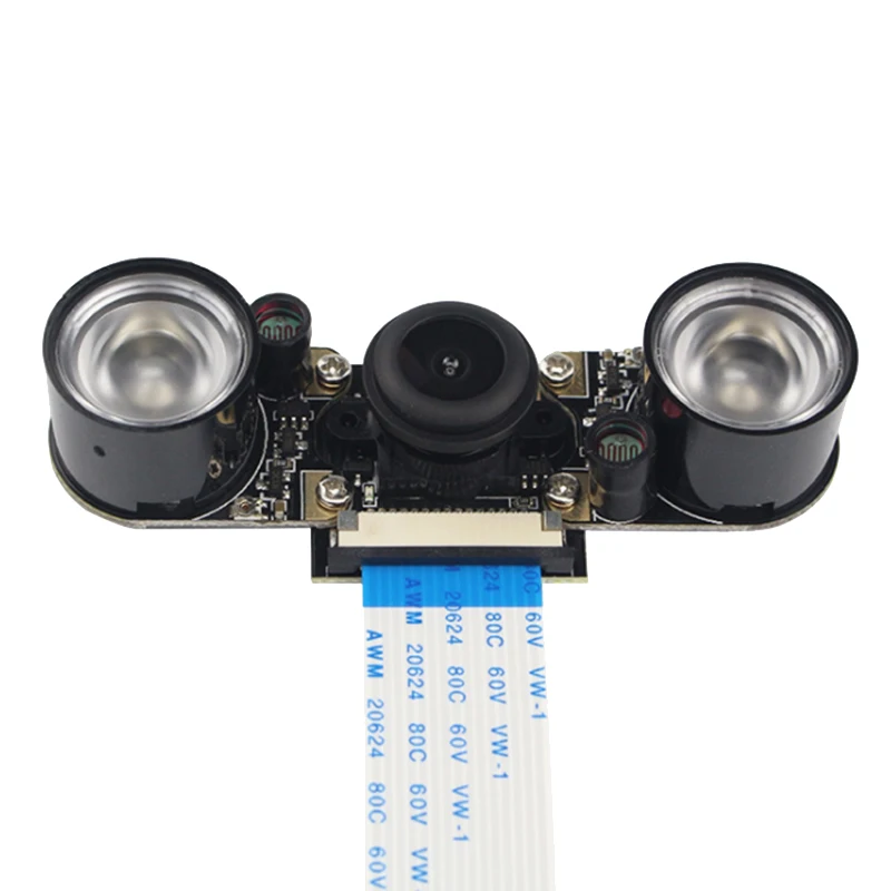 Night Vision Fisheye Camera 5MP OV5647 130 Degree Focal Adjustable Camera +Case For Raspberry Pi 3 Model B Plus
Night Vision Fisheye Camera 5MP OV5647 130 Degree Focal Adjustable Camera +Case For Raspberry Pi 3 Model B Plus