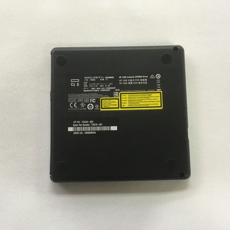 Выделенный для HP рабочей станции, ноутбука, сервера, внешний USB 747554, ультратонкий привод для записи DVD, модель: GB60NB60 P/N:-002
Выделенный для HP рабочей станции, ноутбука, сервера, внешний USB 747554, ультратонкий привод для записи DVD, модель: GB60NB60 P/N:-002