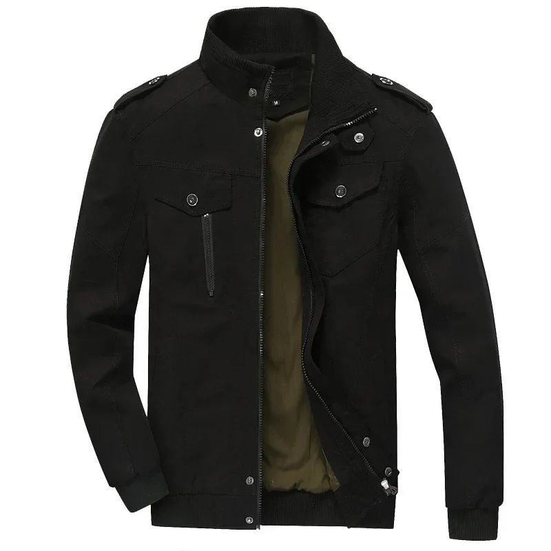 Black Overalls Men Bomber Jacket Long Sleeve Flight Autumn Jacket Fashion Cotton Casual Male Plus Size Coat Boys Tops 5xl 6xl
Black Overalls Men Bomber Jacket Long Sleeve Flight Autumn Jacket Fashion Cotton Casual Male Plus Size Coat Boys Tops 5xl 6xl