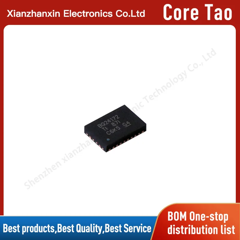1~5pcs/lot BQ24172RGYR BQ24172 VQFN-24 Battery management IC chips in stock 
1~5pcs/lot BQ24172RGYR BQ24172 VQFN-24 Battery management IC chips in stock