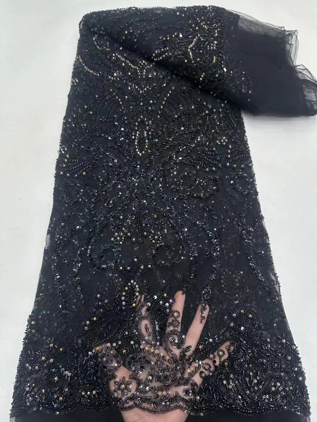 Lace Fabric With L-1308773 High Quality French Embroidery Tulle African Fabric For Wedding Party Dress Sewing
Lace Fabric With L-1308773 High Quality French Embroidery Tulle African Fabric For Wedding Party Dress Sewing