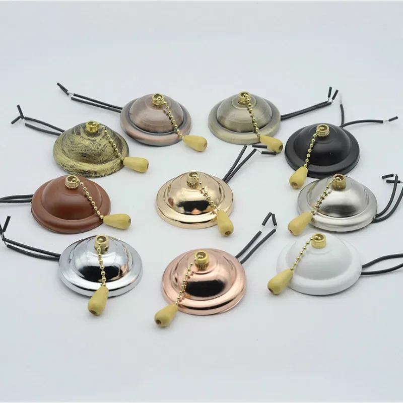 Semicircular Wrought Iron Pull Rope Switch Wall Lamp Zipper Pull Button Controller for Showroom Fan Lighting Replacement Parts
Semicircular Wrought Iron Pull Rope Switch Wall Lamp Zipper Pull Button Controller for Showroom Fan Lighting Replacement Parts
