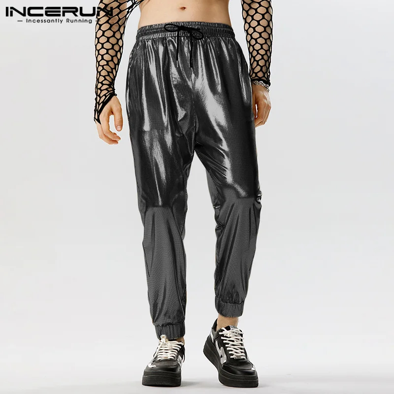 Stylish Party Shows Style Pantalons INCERUN Men's Flash Fabric Trousers Male Hot Selling Drawstring High Waist Long Pants S-5XL
Stylish Party Shows Style Pantalons INCERUN Men's Flash Fabric Trousers Male Hot Selling Drawstring High Waist Long Pants S-5XL