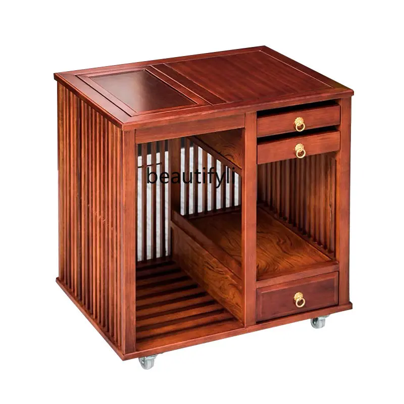 yj Rosewood Solid Wood Tea Cabinet with Wheels Movable Tea Cart Household Minimalist Tea Weagon
yj Rosewood Solid Wood Tea Cabinet with Wheels Movable Tea Cart Household Minimalist Tea Weagon