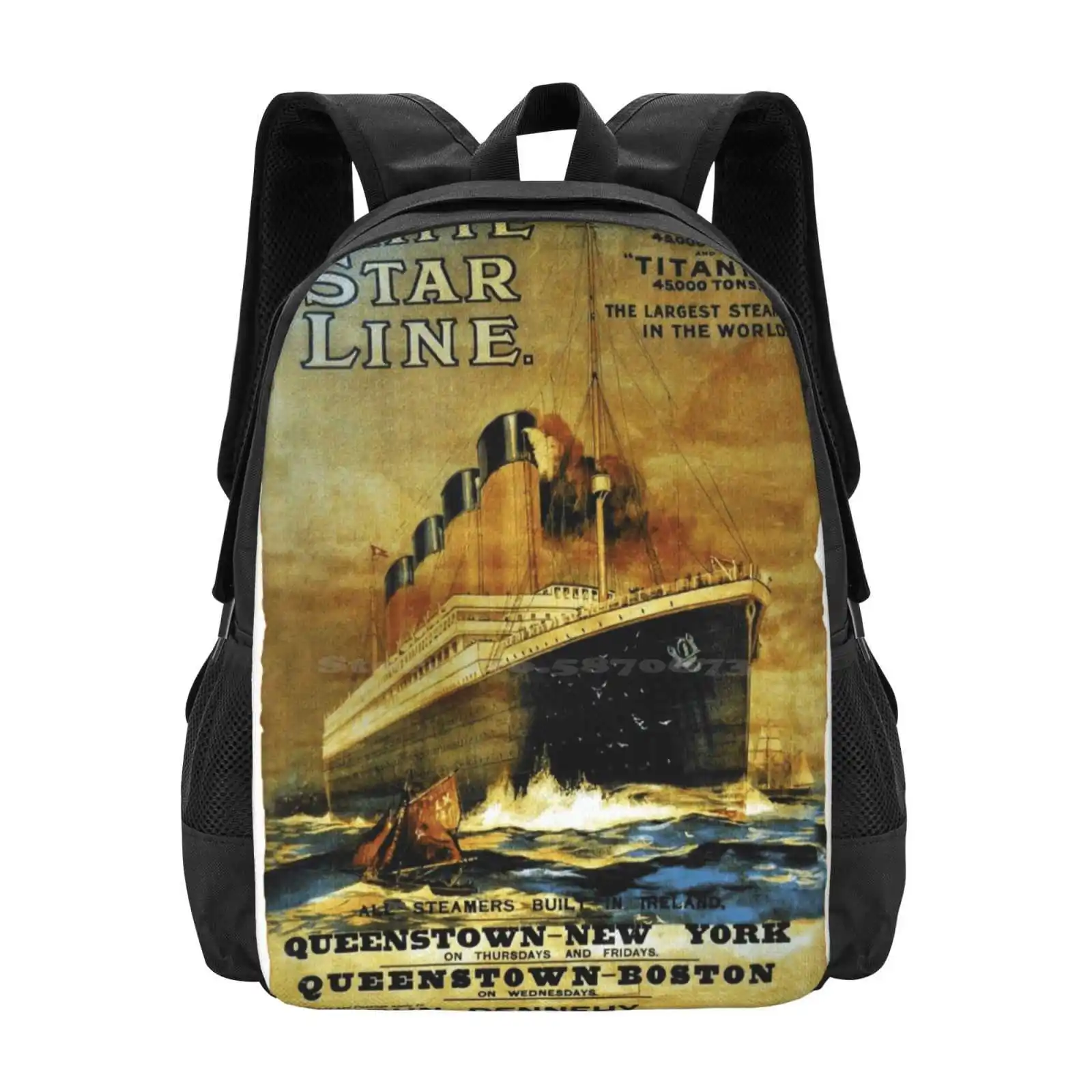 Titanic Sailing Ship Cruise Vintage Poster T-Shirt Backpack For Student School Laptop Travel Bag Titanic Sailing Sailing Ship
Titanic Sailing Ship Cruise Vintage Poster T-Shirt Backpack For Student School Laptop Travel Bag Titanic Sailing Sailing Ship