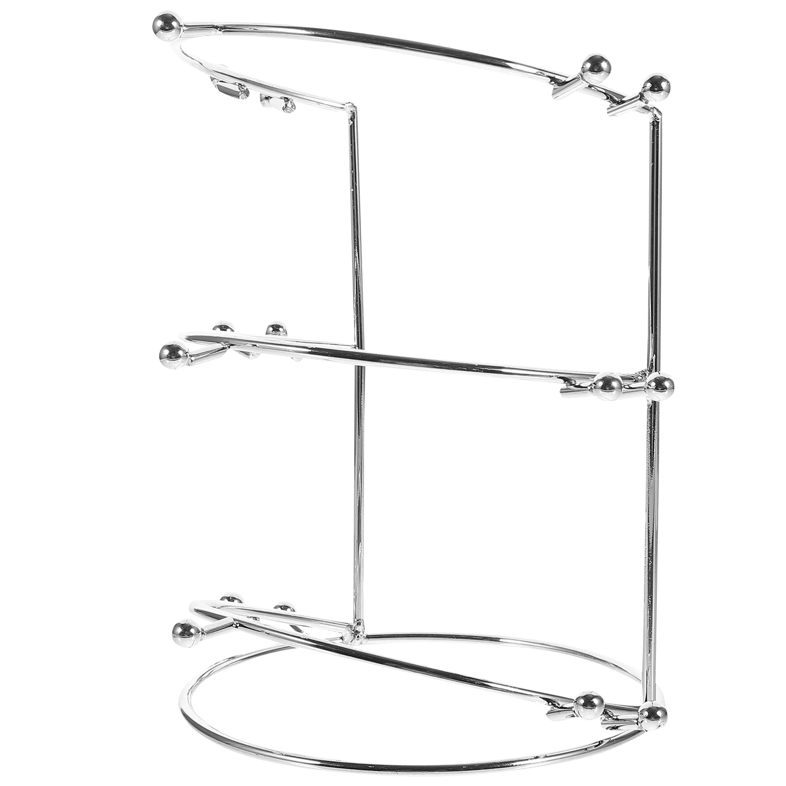 Tiara Crown Display Stand Three-Tier Rack Jewelry Holder Headband Hairband Headpiece Organizer Silver
Tiara Crown Display Stand Three-Tier Rack Jewelry Holder Headband Hairband Headpiece Organizer Silver