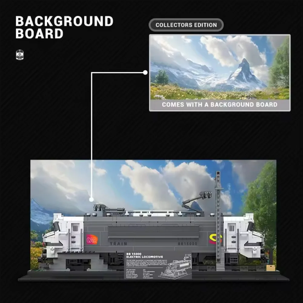 Creative IDEAS 2053PCS BB15000 Mainline Electric Locomotive Train Building Block Assembly Model Puzzle Toys Chrismas Gift Kids Creative IDEAS 2053PCS BB15000 Mainline Electric Locomotive Train Building Block Assembly Model Puzzle Toys Chrismas Gift Kids