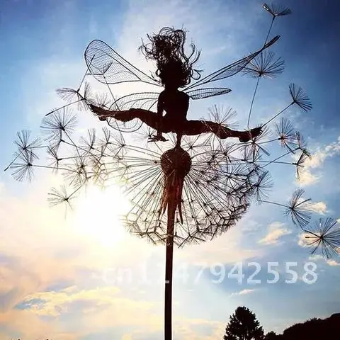 Garden Statue Fairies And Dandelions Dance Together Metal Sculptures Garden Art Decor Lawn Landscape Sculpture Home Decoration
Garden Statue Fairies And Dandelions Dance Together Metal Sculptures Garden Art Decor Lawn Landscape Sculpture Home Decoration