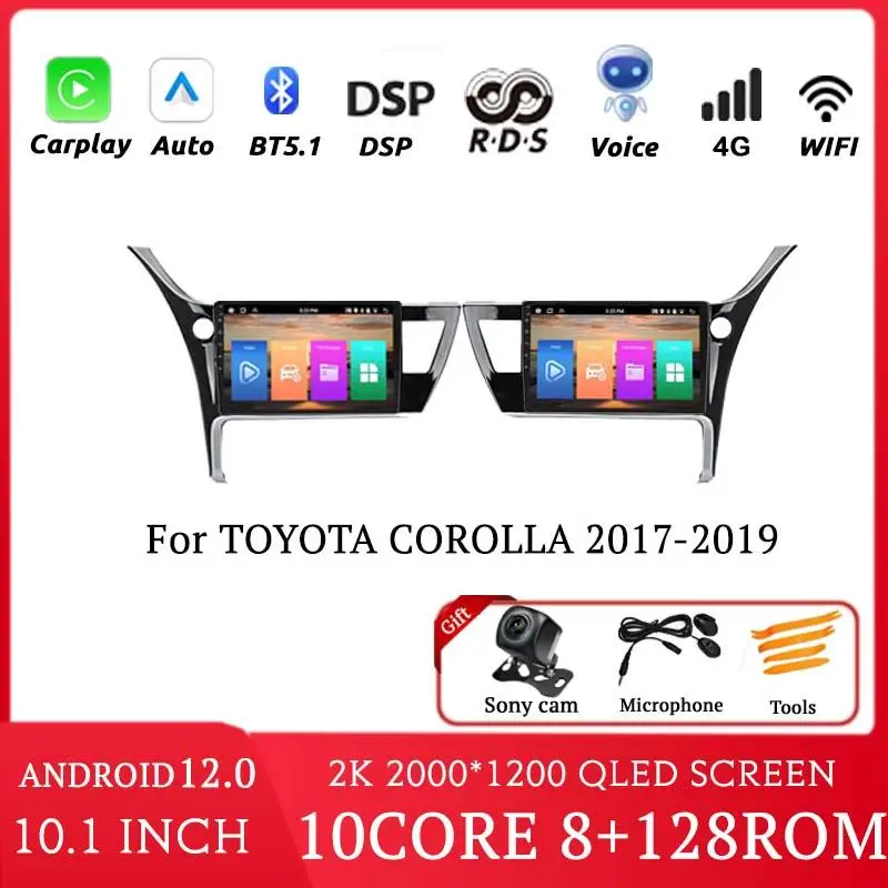 2K беспроводной Carplay для TOYOTA COROLLA 2017-2019 Автомобильный мультимедийный видеоплеер с bluetooth-навигацией GPS dvd Автомобильный android 2din
2K беспроводной Carplay для TOYOTA COROLLA 2017-2019 Автомобильный мультимедийный видеоплеер с bluetooth-навигацией GPS dvd Автомобильный android 2din