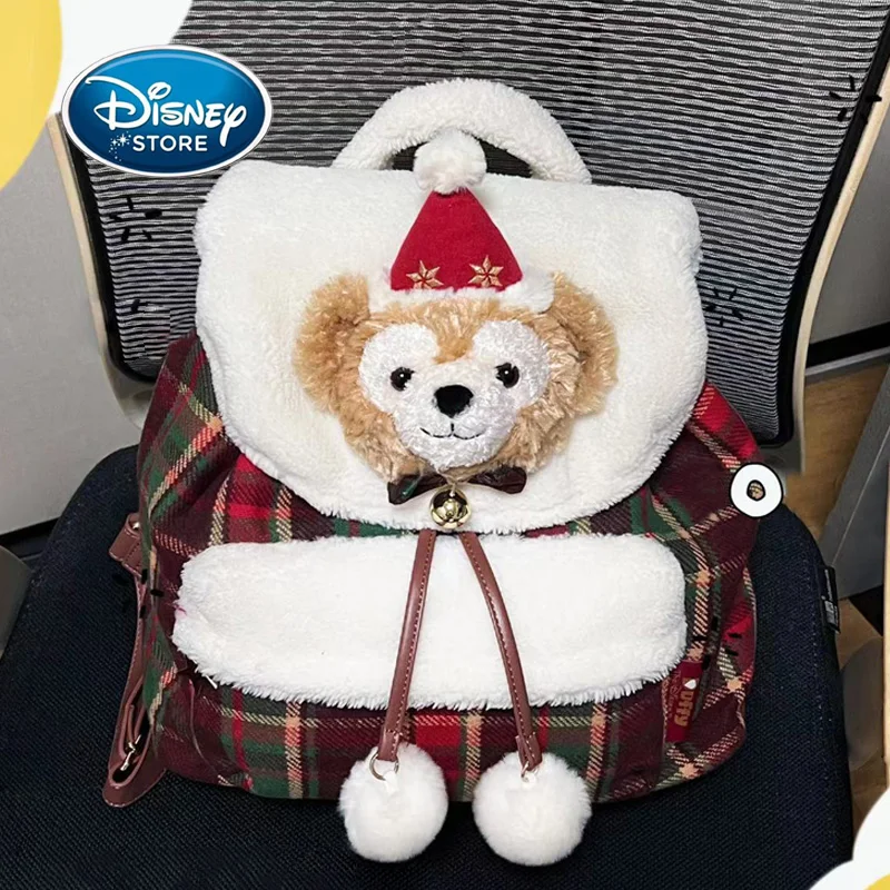 Disney Duffy And Friends Christmas Limited Backpack Cute Duffy Bear ShellieMay Large Capacity Double Shoulder Bag Plush Backpack
Disney Duffy And Friends Christmas Limited Backpack Cute Duffy Bear ShellieMay Large Capacity Double Shoulder Bag Plush Backpack