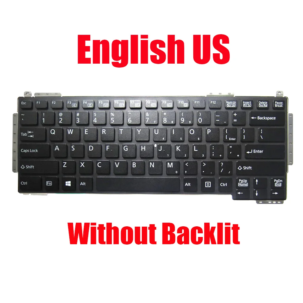 

English Keyboard For Fujitsu For LifeBook S904 S935 T904 T935 T936 U904 N860-7839-T101 CP660833-01 US Without Backlit New