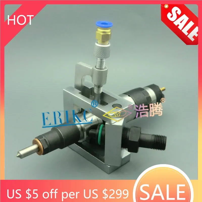 

ERIKC Auto Common Rail Injector Clamping Tool Universal Grippers Diesel Oil Return Device E1024004 for Bosch Series Injectors