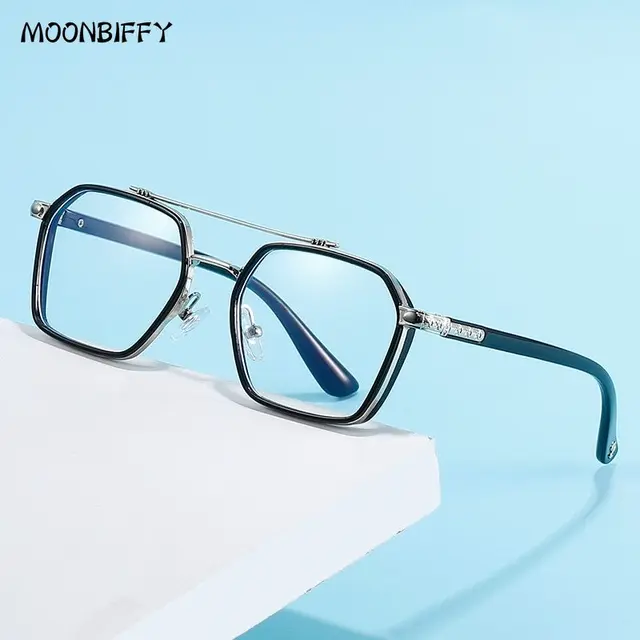 Miroir d'ordinateur anti-lumière bleue à double faisceau rétro pour hommes et femmes, lecture et jeux, protection des yeux 1