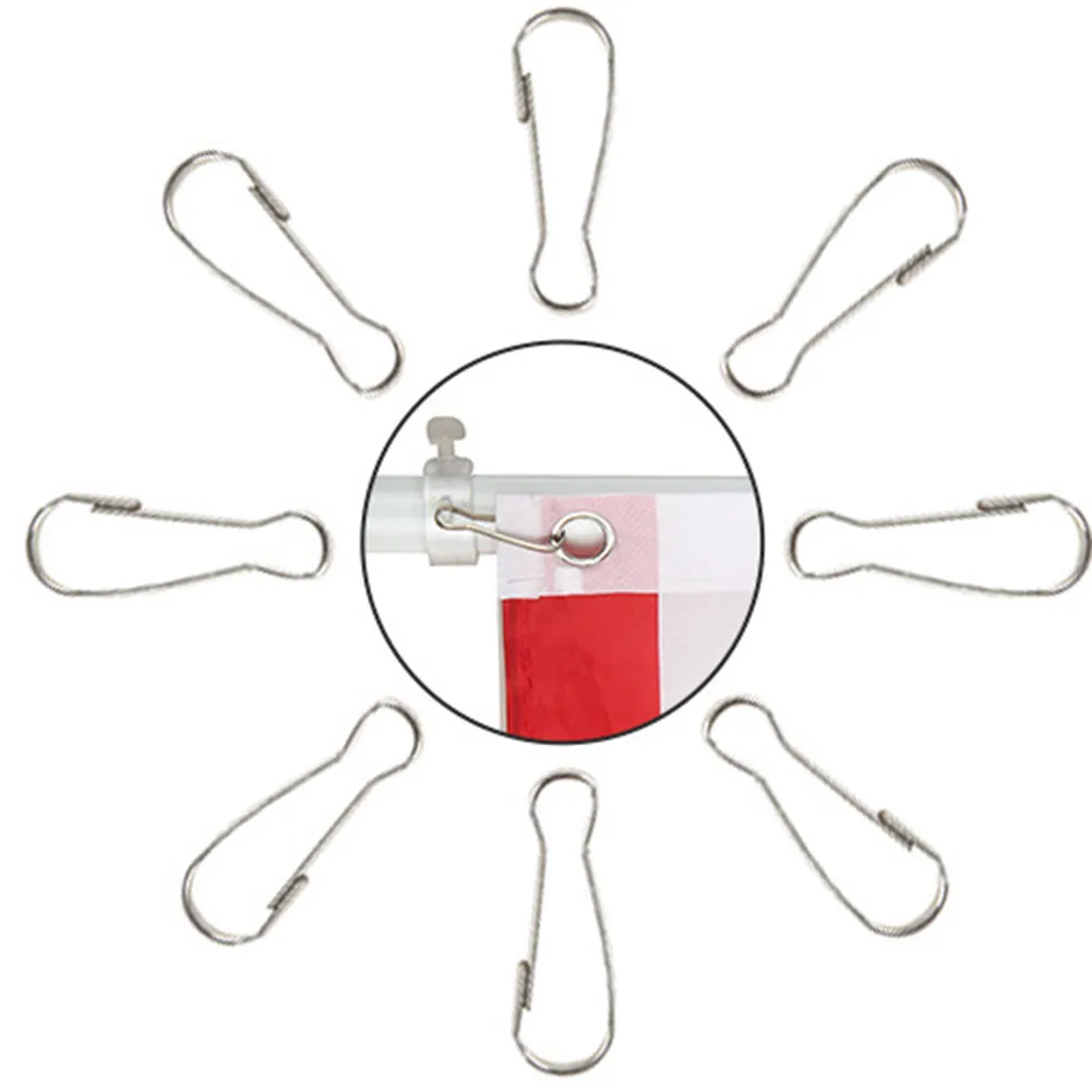 Garden Décor Flag Pole Clip Stainless Steel For Hanging Flags Hang Flower Baskets Hang Keys Hang Shower Curtains
Garden Décor Flag Pole Clip Stainless Steel For Hanging Flags Hang Flower Baskets Hang Keys Hang Shower Curtains