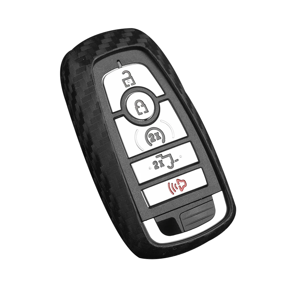 Fob Key Case Replacement TPU 1pc Black Carbon Fiber Cover Car Interior Accessories For Ford For Explorer 2019-
Fob Key Case Replacement TPU 1pc Black Carbon Fiber Cover Car Interior Accessories For Ford For Explorer 2019-