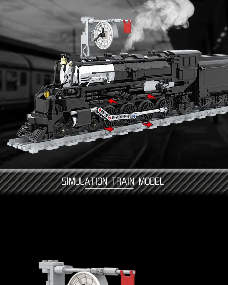 1186Pcs MOC City Technology Train Steam Transportation Vehicle Model Toys Building Blocks Bricks Birthday Gifts Kid Children DIY 1186Pcs MOC City Technology Train Steam Transportation Vehicle Model Toys Building Blocks Bricks Birthday Gifts Kid Children DIY