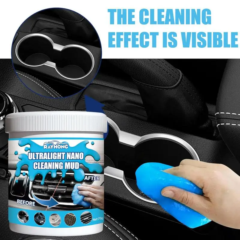 70g Car Cleaning Mud Dust Cleaning Gel Universal Slimes Dust Wipe Gel Auto Detailing Clean Soft Gel Car Cleaning Supplies
70g Car Cleaning Mud Dust Cleaning Gel Universal Slimes Dust Wipe Gel Auto Detailing Clean Soft Gel Car Cleaning Supplies