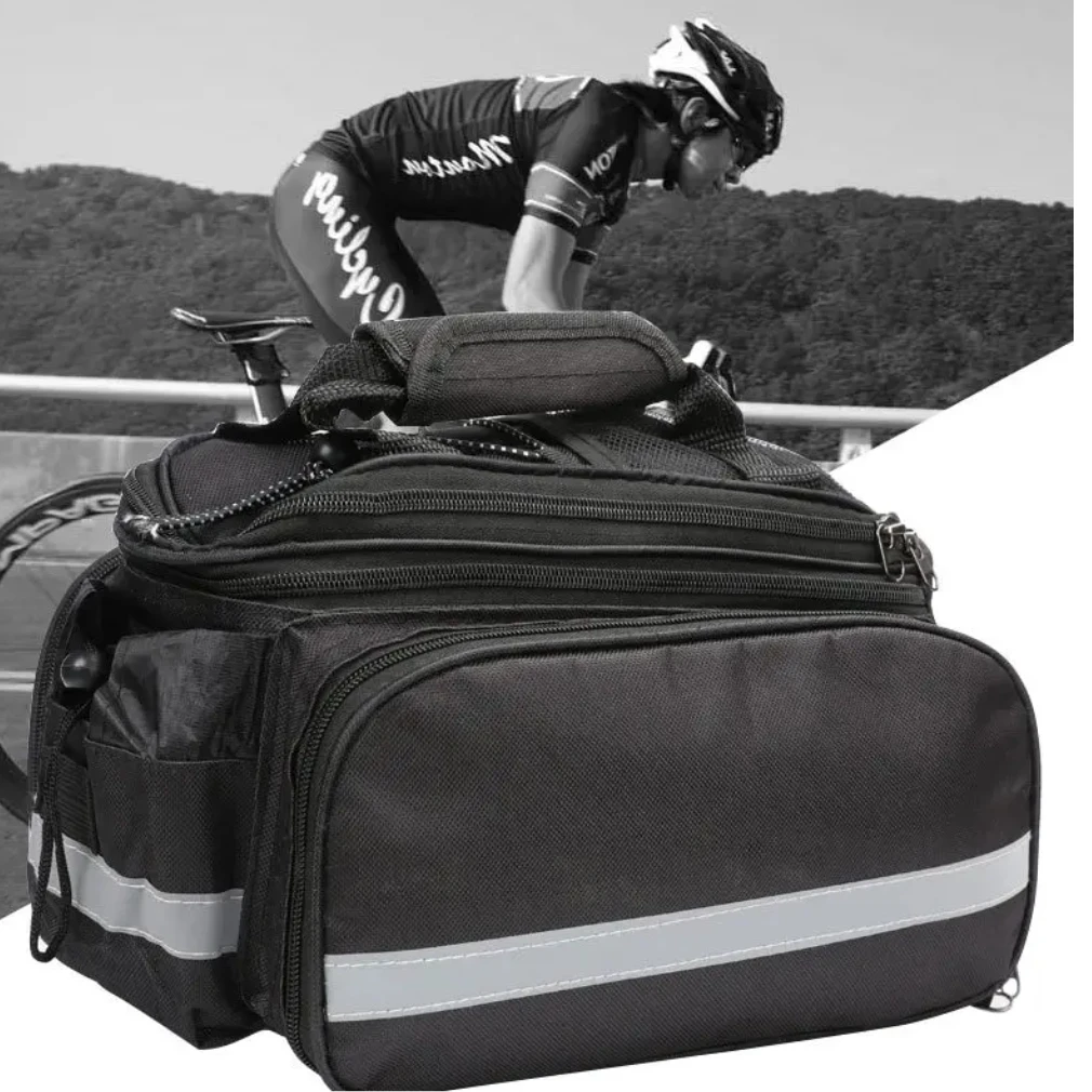 

Bicycle Carrier Bag MTB Bike Rack Bags Trunk Pannier Cycling Multifunctional Large Capacity Travel Bag With Rain Cover