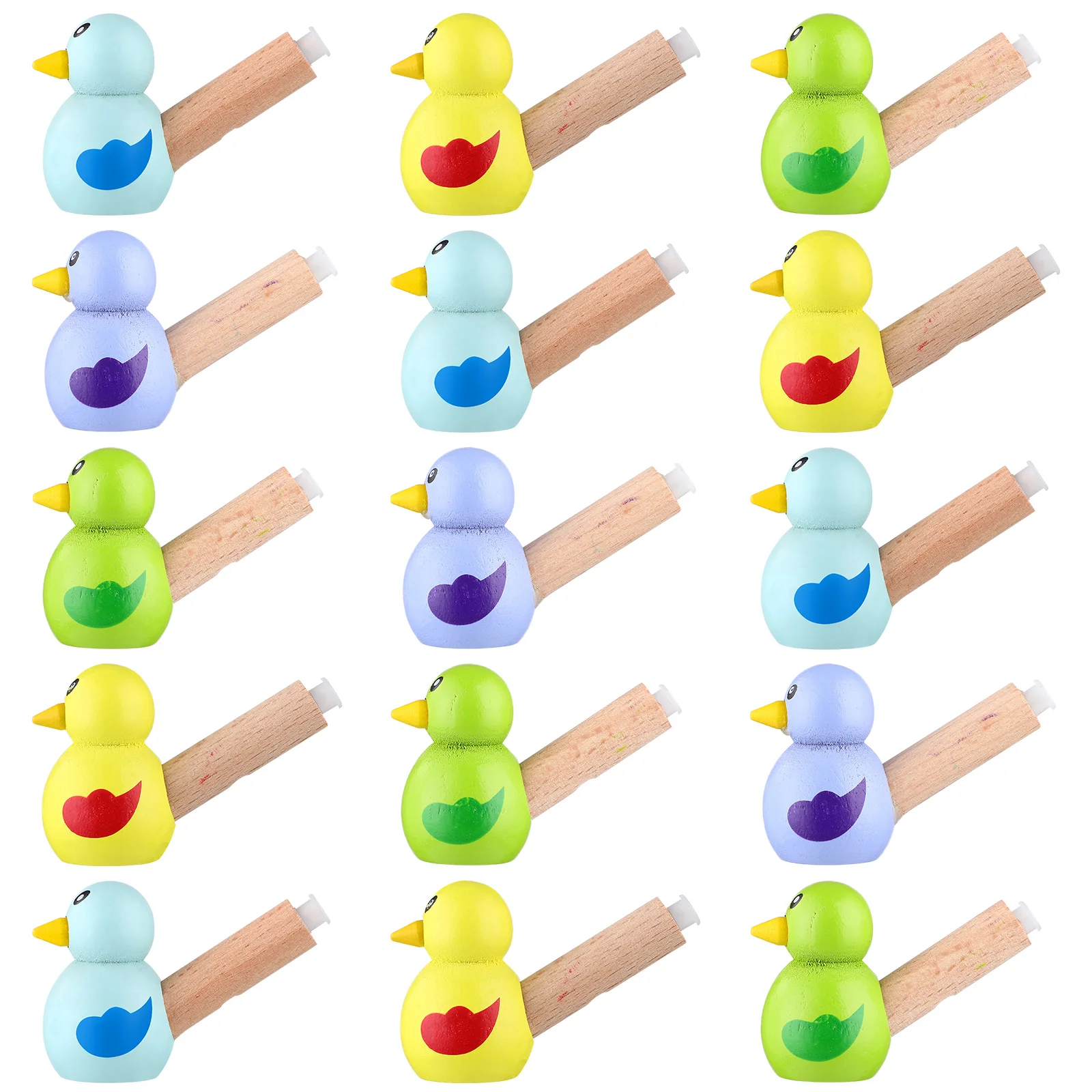 15pcs Cartoon Bird Whistles Wooden Whistles Children Whistle Toys Bird Shape Whistles (Random Color)
15pcs Cartoon Bird Whistles Wooden Whistles Children Whistle Toys Bird Shape Whistles (Random Color)