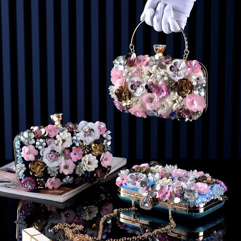 Женский клатч с бриллиантами, 10 цветов, Q462 
Женский клатч с бриллиантами, 10 цветов, Q462