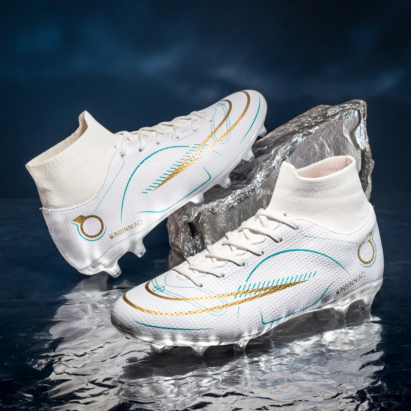 Soccer Shoes Wear-resistant Sports Training Football Shoes Spike race Non-slip Men's Women Shoes High Top Breathable Sneakers
Soccer Shoes Wear-resistant Sports Training Football Shoes Spike race Non-slip Men's Women Shoes High Top Breathable Sneakers