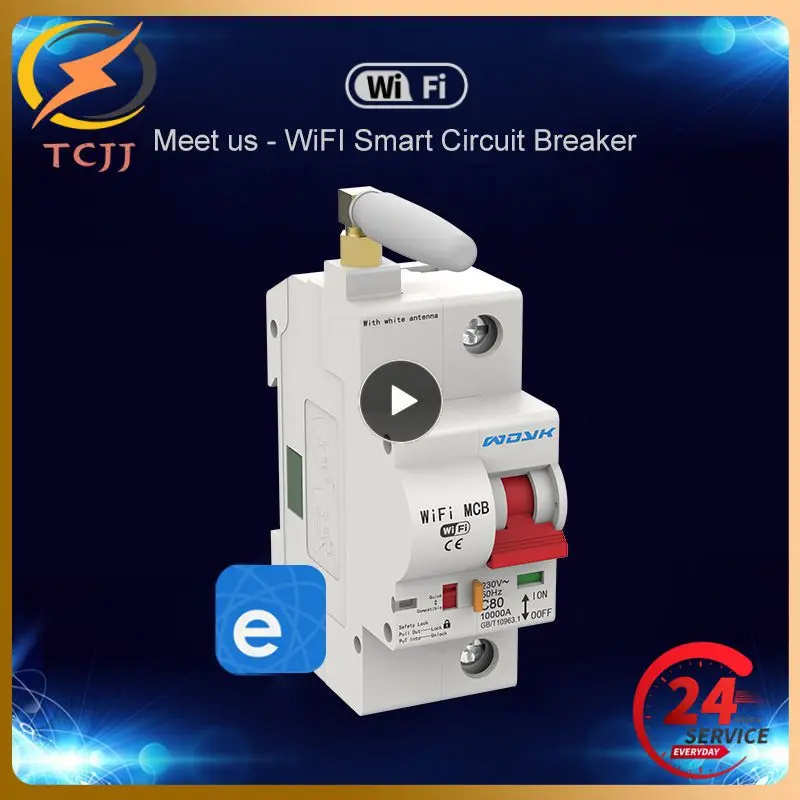 Автоматический выключатель с поддержкой Wi-Fi, 1P
Автоматический выключатель с поддержкой Wi-Fi, 1P