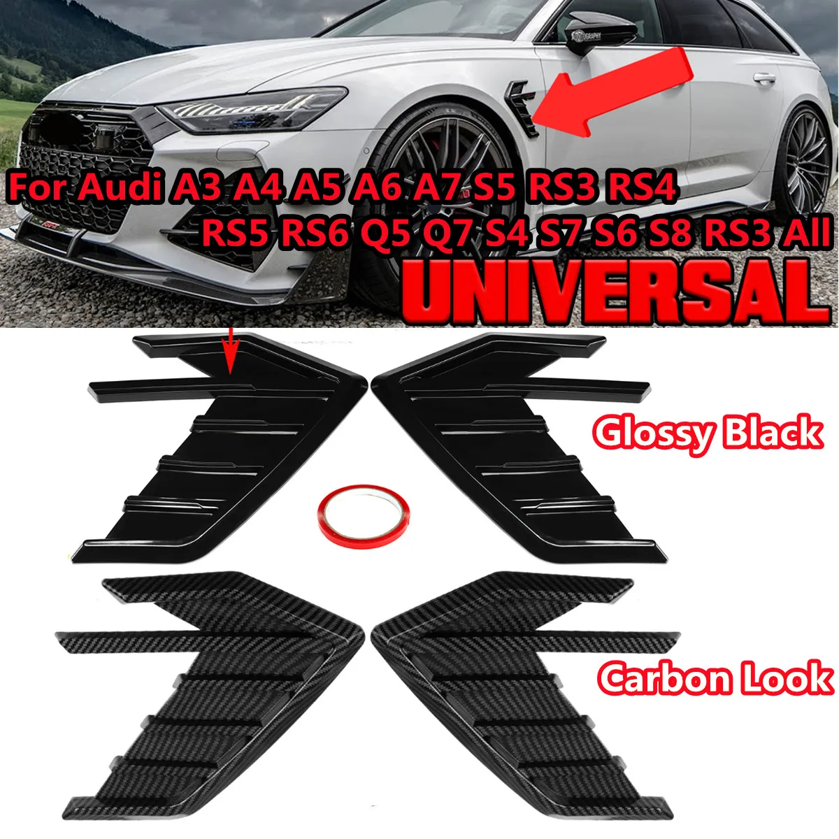 Pair ABT Style Car Side Fender vents sticker ABT Trim For AUDI A3 A4 A5 A6 A7 A7 A8 Q3 Q5 Q7 RS3 RS4 RS5 RS6 RS7 S3 S4 S5 TT
Pair ABT Style Car Side Fender vents sticker ABT Trim For AUDI A3 A4 A5 A6 A7 A7 A8 Q3 Q5 Q7 RS3 RS4 RS5 RS6 RS7 S3 S4 S5 TT
