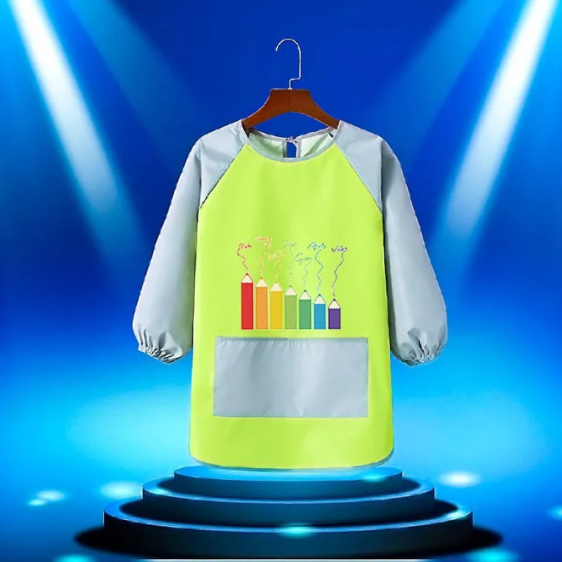Children's Painting Long Sleeved Apron Waterproof Kindergarten Cover Art Painting Reverse Dressing Baby Eating Bib Kids Apron
Children's Painting Long Sleeved Apron Waterproof Kindergarten Cover Art Painting Reverse Dressing Baby Eating Bib Kids Apron