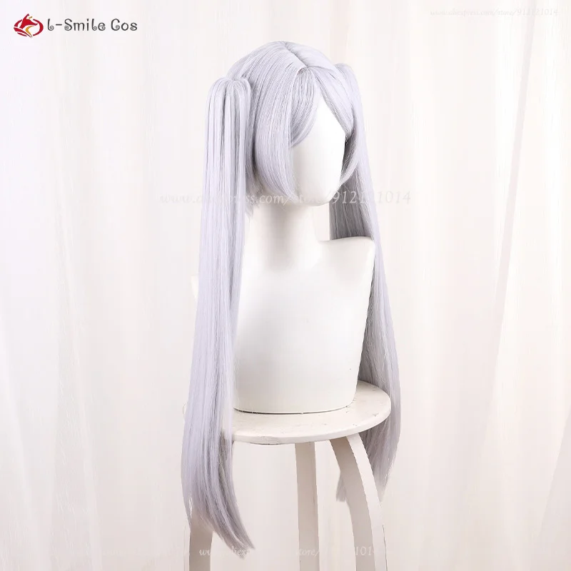 Frierenn Cosplay Perücke 65cm Silberweiß Synthetik Hitzebeständig Anime Halloween 37 Frierenn Cosplay Perücke 65cm Silberweiß Synthetik Hitzebeständig Anime Halloween 26