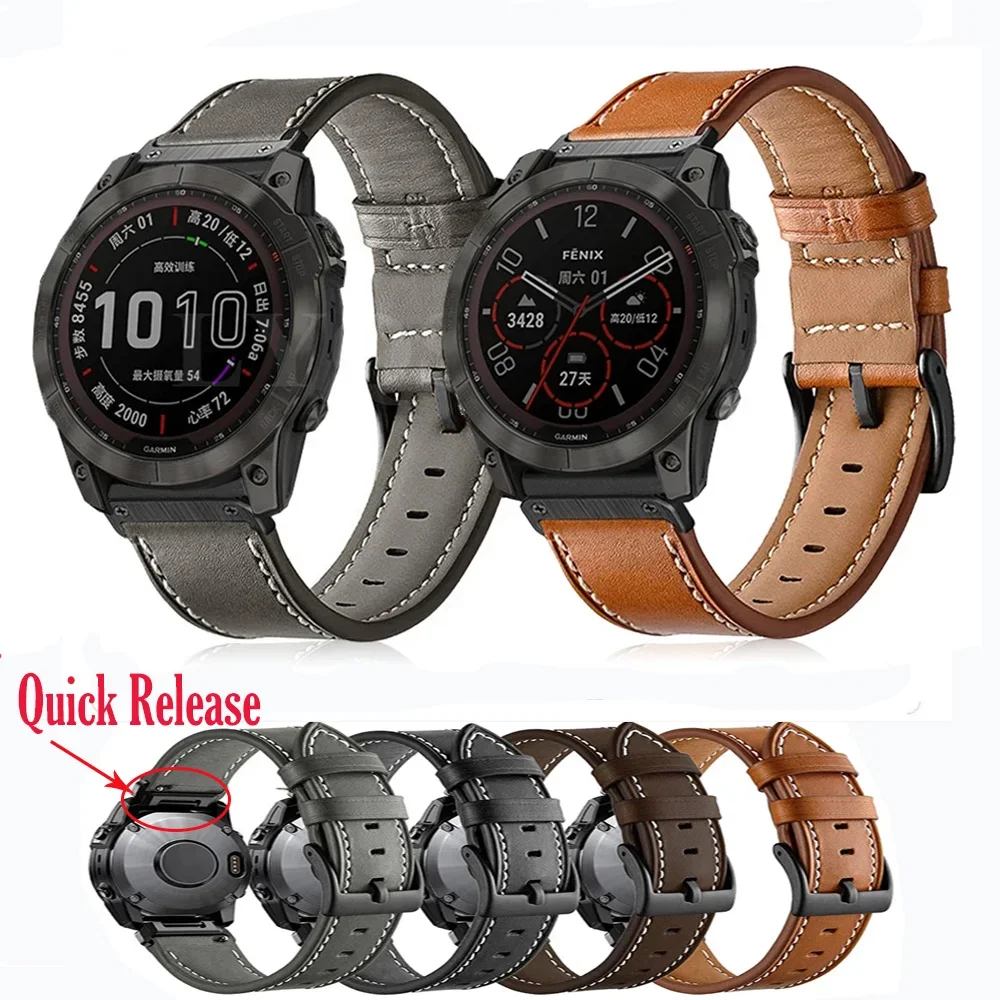 22mm 26mm Leather Watchband Strap for Garmin MARQ Epix Gen 2 Fenix 6 7 5 6X Pro 7X 5X 3HR Tactix Quick Release Smart Watch Band
22mm 26mm Leather Watchband Strap for Garmin MARQ Epix Gen 2 Fenix 6 7 5 6X Pro 7X 5X 3HR Tactix Quick Release Smart Watch Band