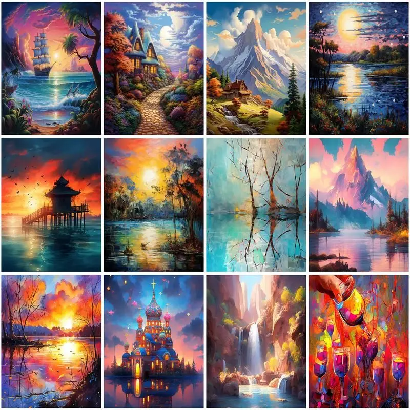 CHENISTORY Diamond Painting Mountains 5D DIY Diamond Embroidery Lake Landscape MosaicCross Stitch Kit Rhinestone Art Wall Decor
CHENISTORY Diamond Painting Mountains 5D DIY Diamond Embroidery Lake Landscape MosaicCross Stitch Kit Rhinestone Art Wall Decor