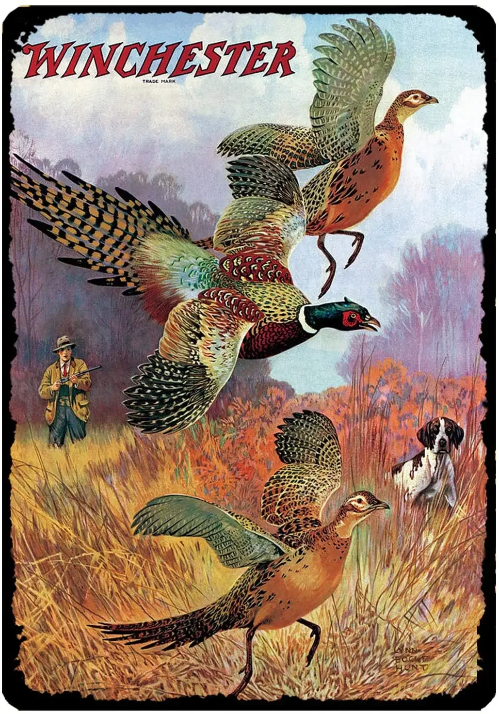 Vintage Metal Tin Sign Pheasants on The Rise Winchester Firearm Hunting Hunter Wall Decor Plaque Signs posters
Vintage Metal Tin Sign Pheasants on The Rise Winchester Firearm Hunting Hunter Wall Decor Plaque Signs posters