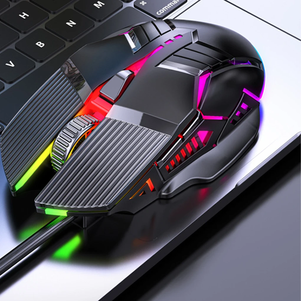 

Ergonomic Wired Gaming Mouse LED 3200 DPI USB Computer Mouse Gamer RGB Mice Silent Mause With Backlight Cable For PC Laptop