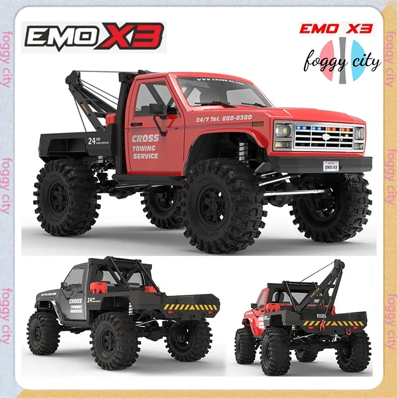 

New Crossrc Emo X3 Northeastern Tigers 1/8 4x4 Rc Electric Remote Control Model Car Crawler Road Rescue Vehicle Rtr gift