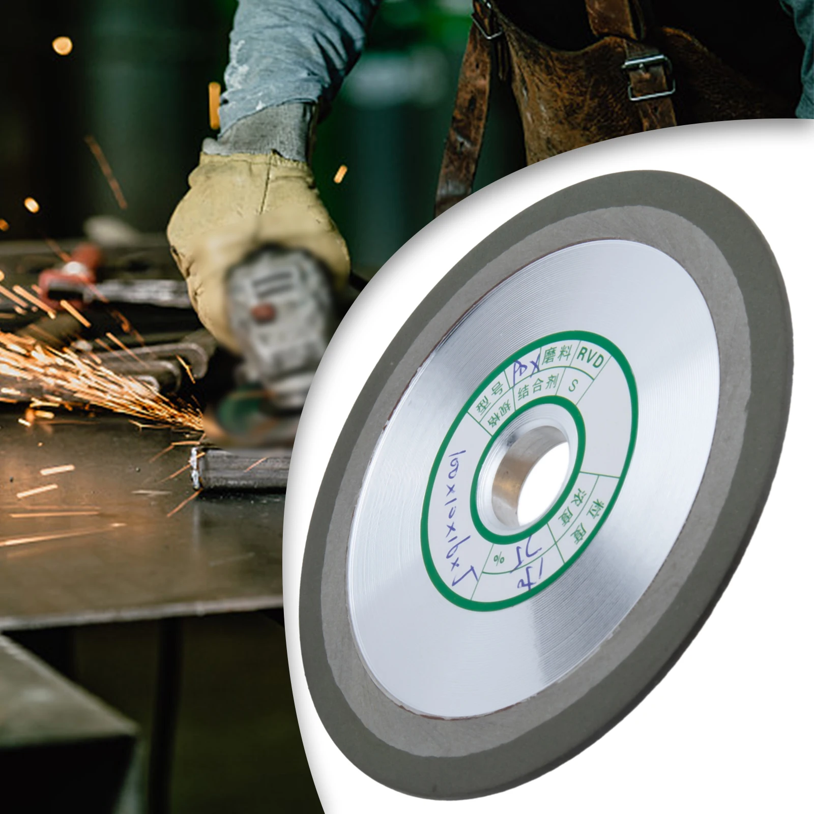 1PC 4'' Widen Diamond Grinding Wheel Hypotenuse Style For Carbide Metal Sharpener Harp, High Hardness And Long Service Life
1PC 4'' Widen Diamond Grinding Wheel Hypotenuse Style For Carbide Metal Sharpener Harp, High Hardness And Long Service Life