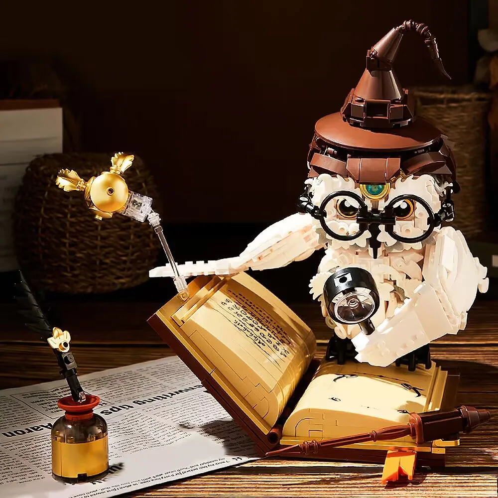 creative expert Ideas Owl series moc Building Block bricks Magical World model toy harry kids gifts Christmas 1162pcs creative expert Ideas Owl series moc Building Block bricks Magical World model toy harry kids gifts Christmas 1162pcs