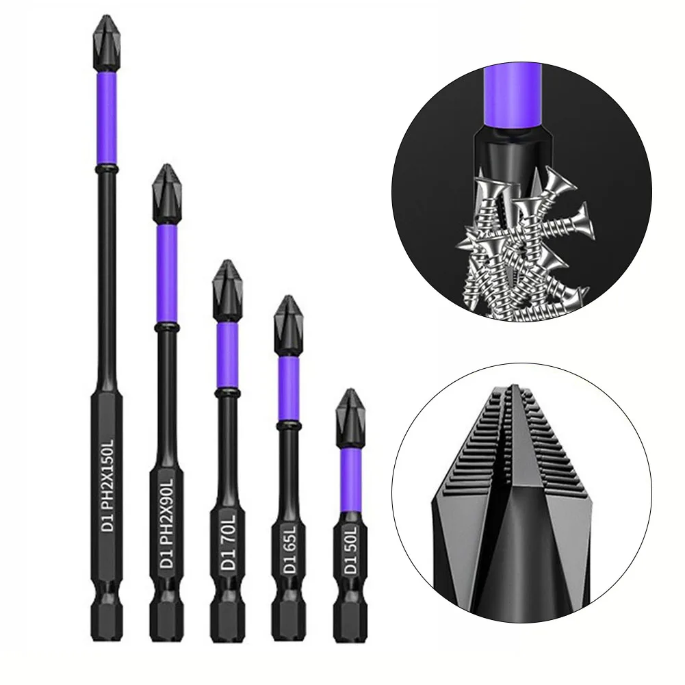 5PC Non-slip PH2 Magnetic Batch Head Cross Screwdriver Hardness Impact Drill Bit Anti-slip And Impact-resistant Bits Hand Tools
5PC Non-slip PH2 Magnetic Batch Head Cross Screwdriver Hardness Impact Drill Bit Anti-slip And Impact-resistant Bits Hand Tools