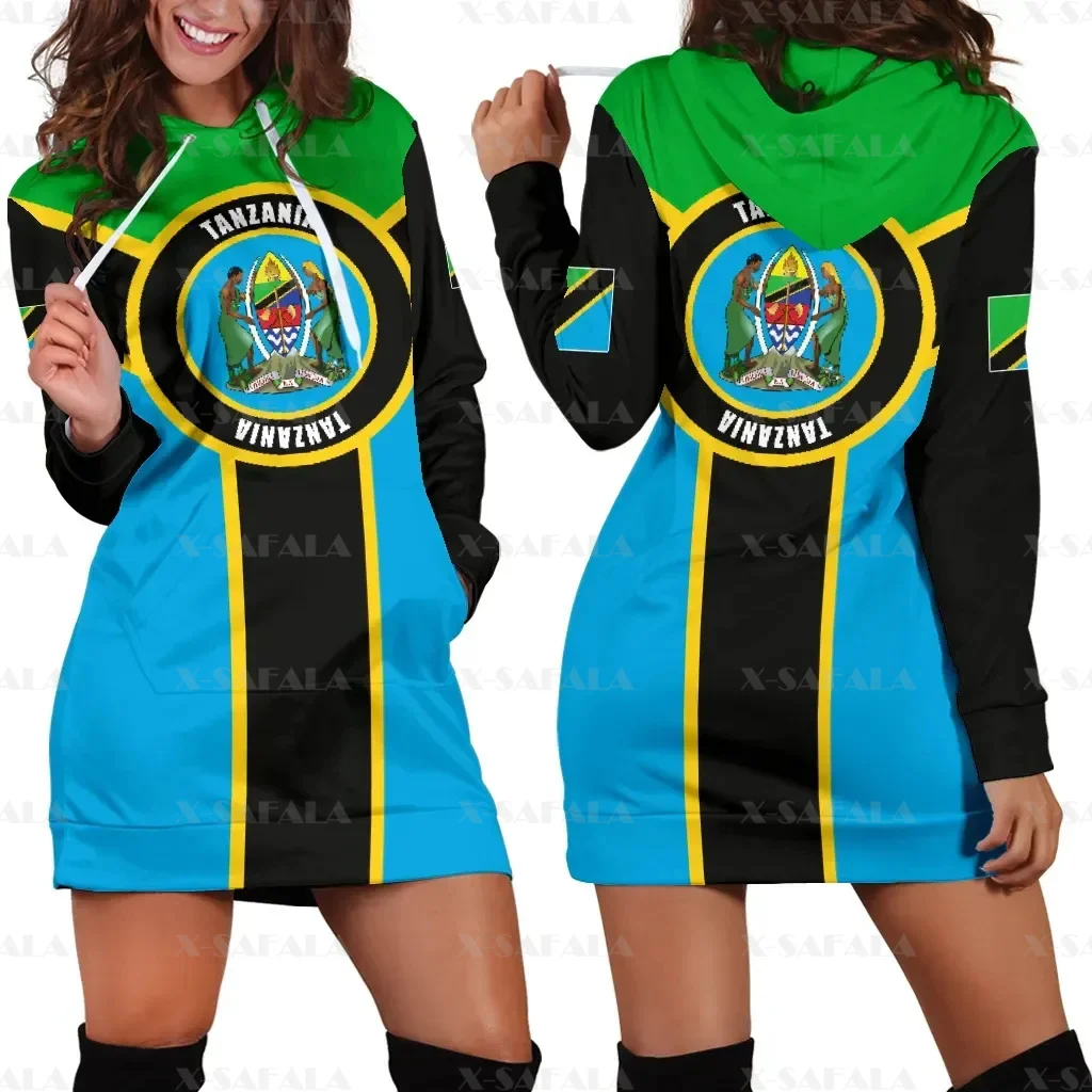 Love Tanzania Country Flag New Harajuku Novelty 3D Print Autumn Hoodies Dress Women Casual Wear Long Sleeve Hooded Dress-2
Love Tanzania Country Flag New Harajuku Novelty 3D Print Autumn Hoodies Dress Women Casual Wear Long Sleeve Hooded Dress-2